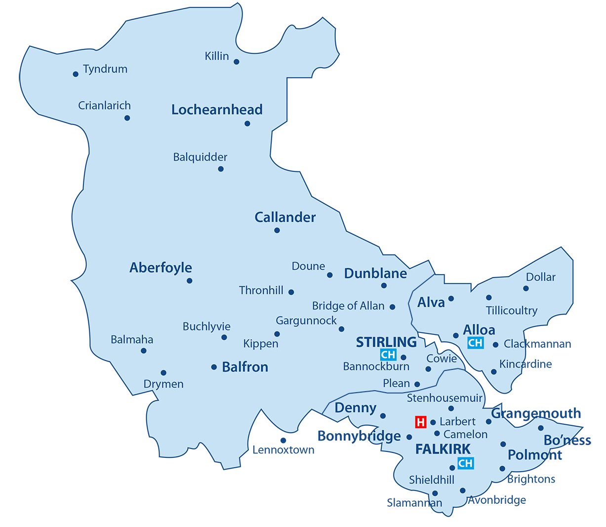 Forth Valley Map
