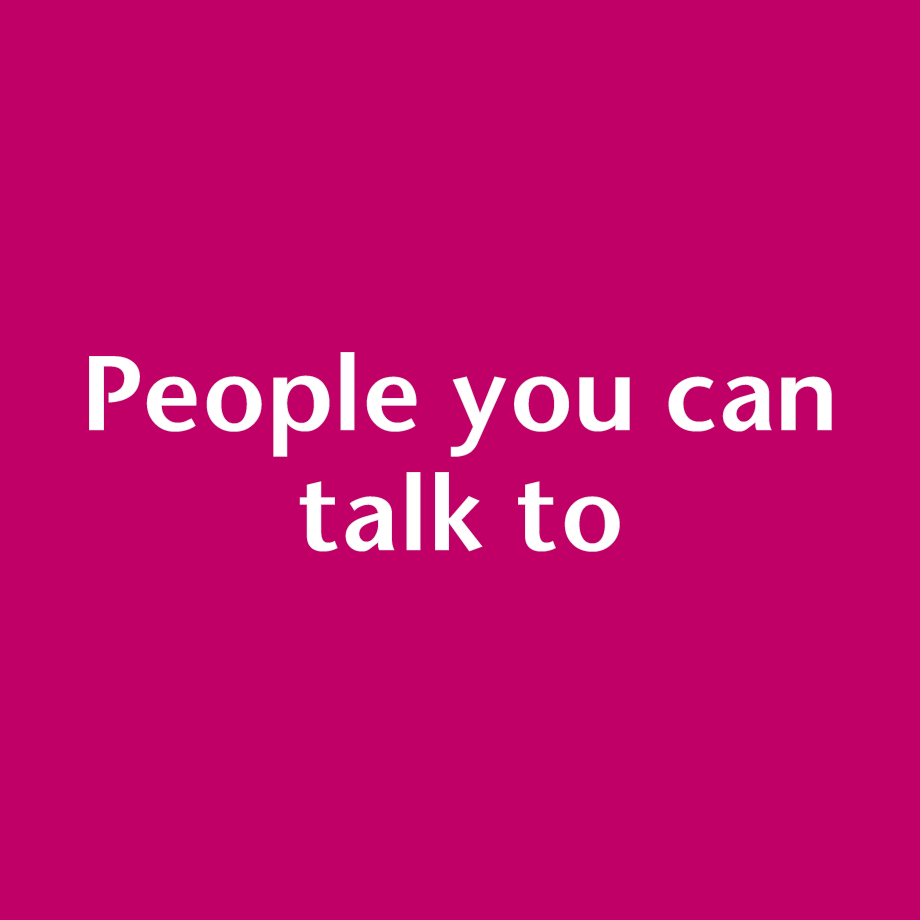 People you can talk to