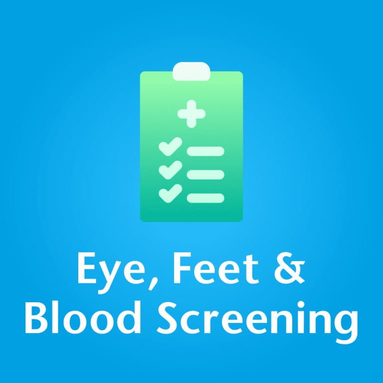 Eye, Feet & Blood Screening