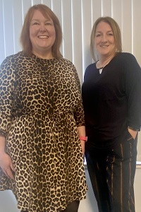 Hazel Somerville, Gender Based Violence and Sexual Assault Service Lead (left), and Jennie Young, Team Lead for Adult Psychological Therapy Services (right)