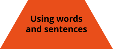 Using words and sentences