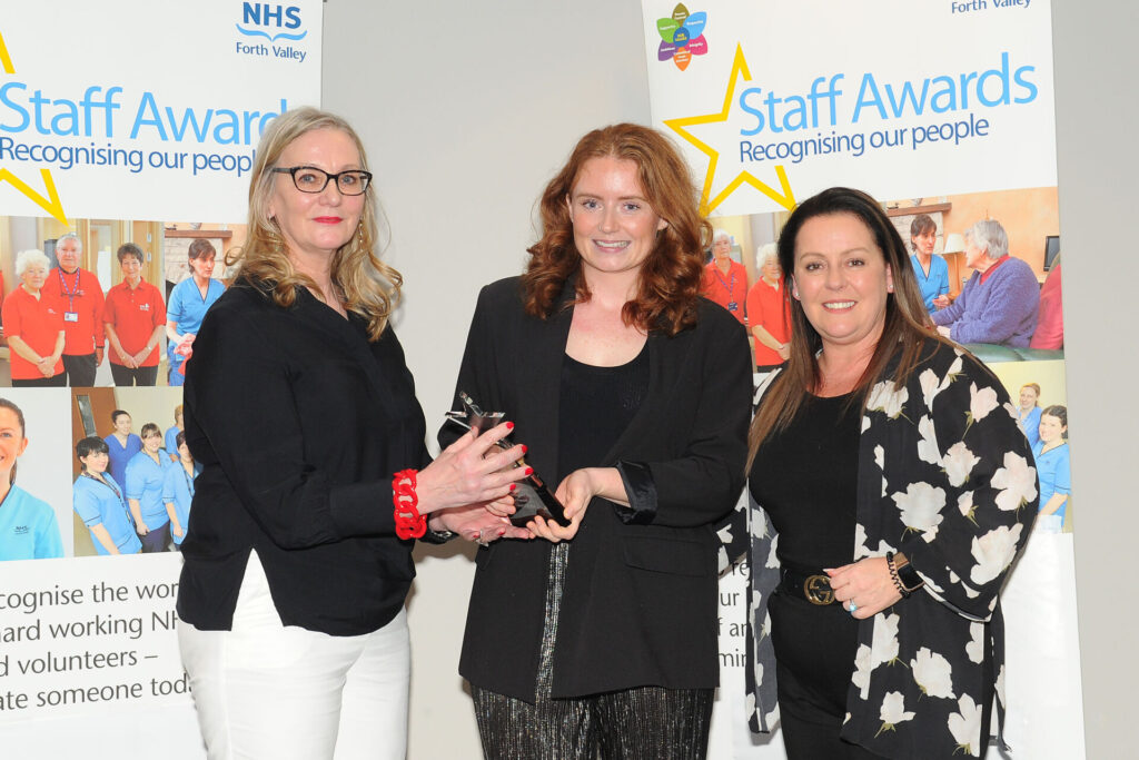 Winner - Eilidh Gibson, Learning Disability Staff Nurse, Additional Support Team, The Bungalows