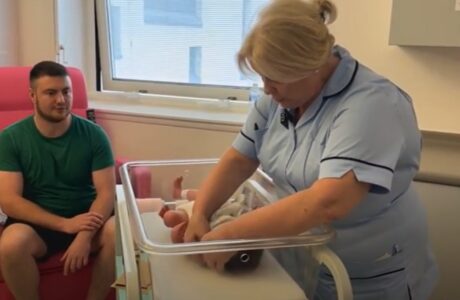 Nurse in maternity unit