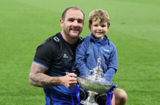 Pictured: Andrew with proud son Jack