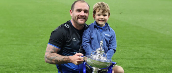 Pictured: Andrew with proud son Jack