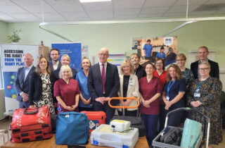 First Minister with NHS FV Staff
