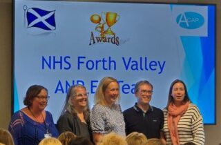 The team – made up of Lorna Bishop, Mags Bowie, Billy Traynor, Audrey Freeland and Leanne Kirkwood (not pictured)