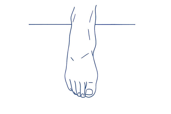 In sitting or lying, turn the sole of the foot inwards and outwards, moving from the ankle. Keep your hip and knee still. Repeat 10 times.