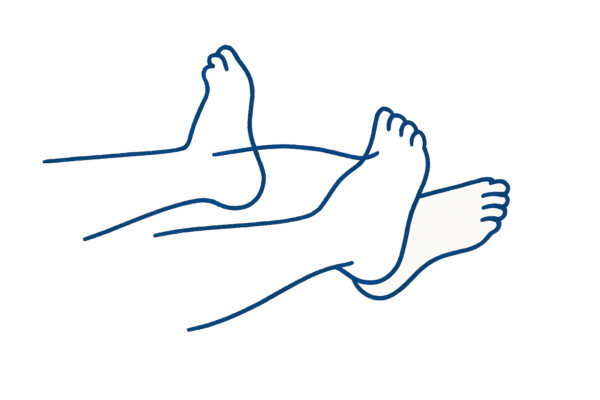 Lying on your back or in sitting, bend and straighten your ankles. Repeat 10 times each.