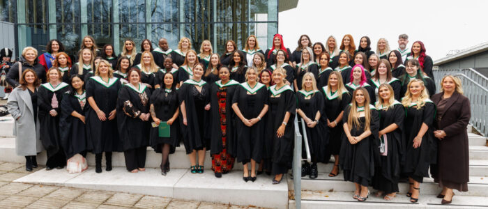 1. Some of the graduating nurses before Friday's ceremony