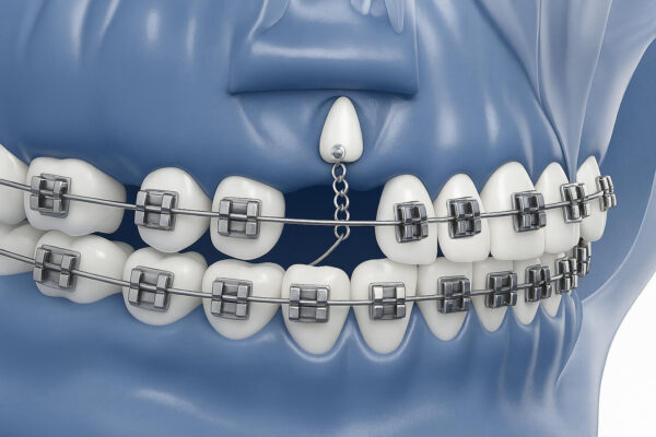 A Bracket with gold chain