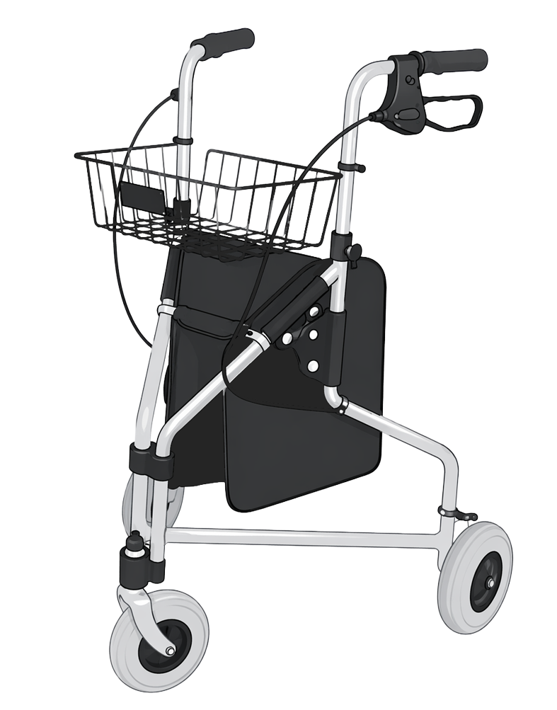 Delta walking frame